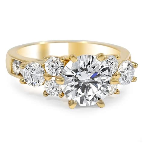 kay channel set engagement ring